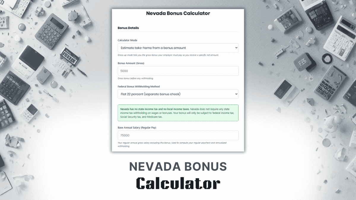 Nevada Bonus Calculator