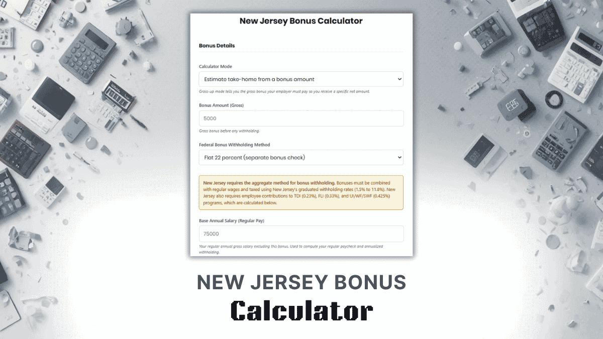 New Jersey Bonus Calculator