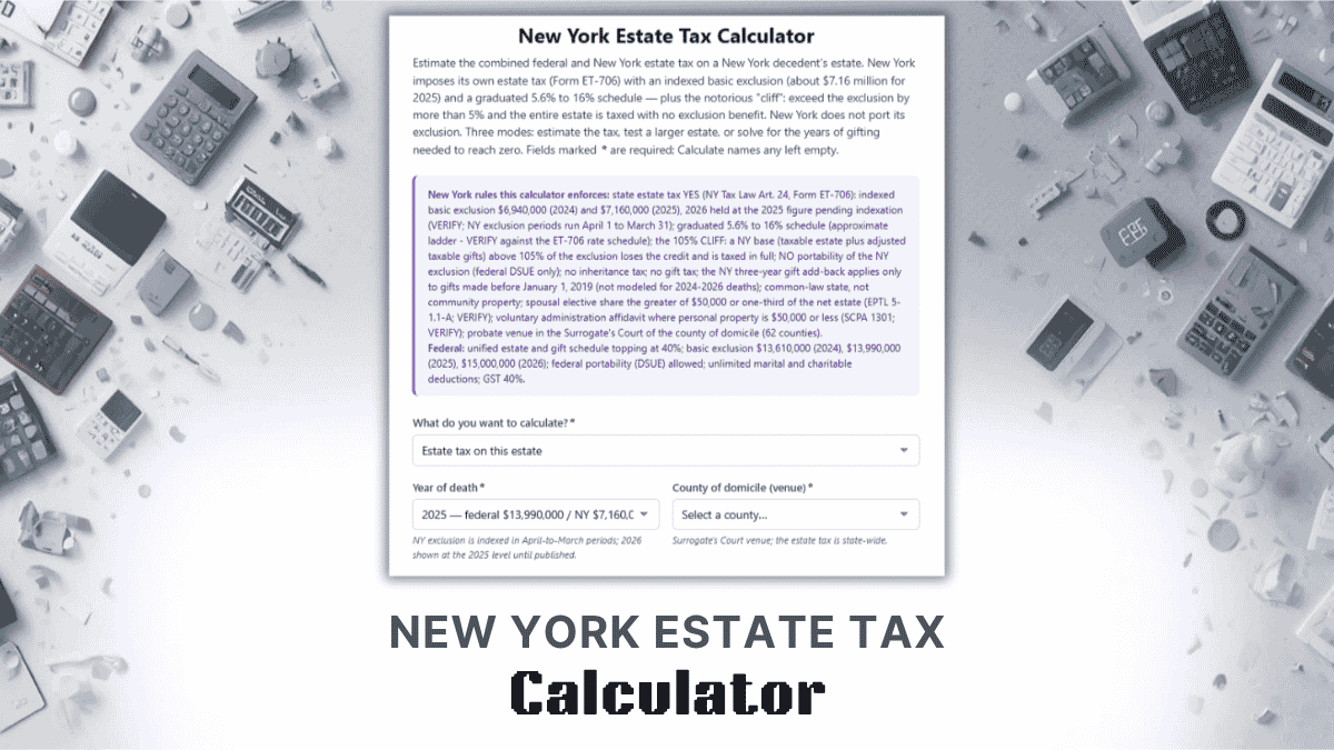 New York Estate Tax Calculator