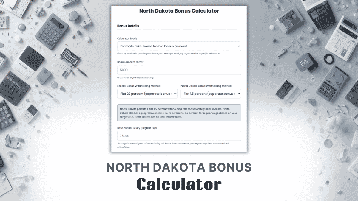 North Dakota Bonus Calculator