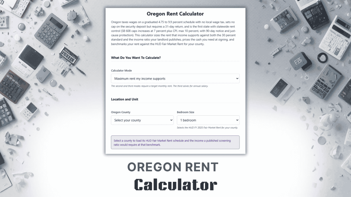 Oregon Rent Calculator