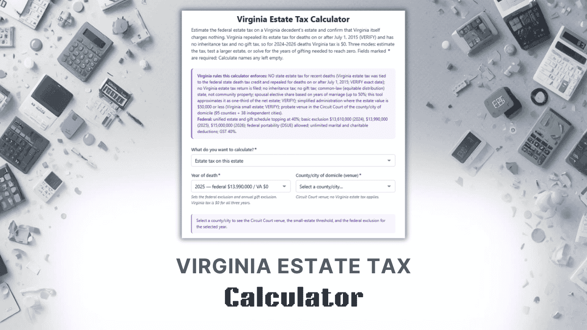 Virginia Estate Tax Calculator