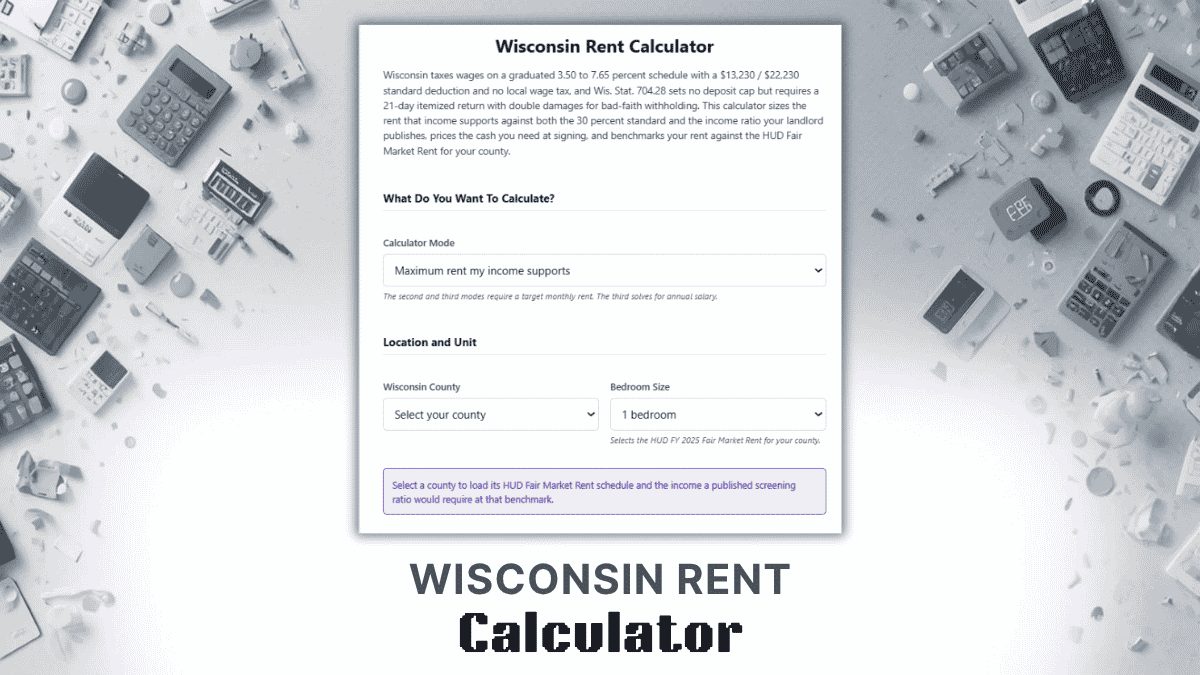 Wisconsin Rent Calculator
