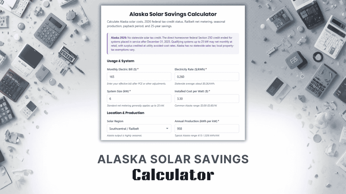 Alaska Solar Savings Calculator