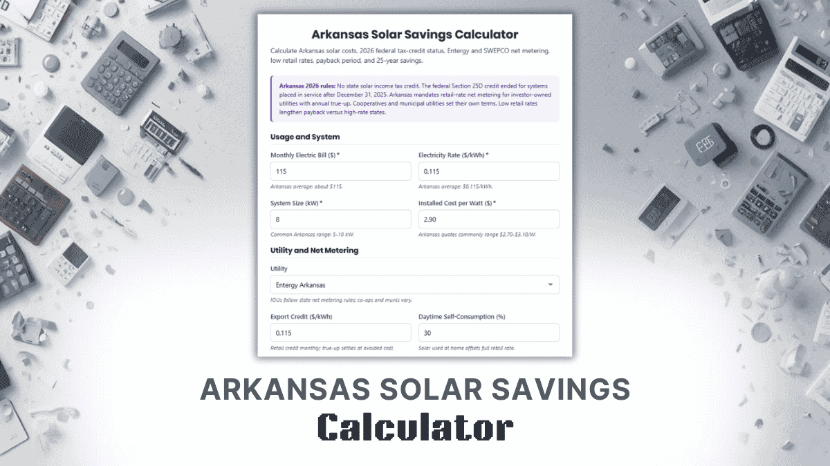 Arkansas Solar Savings Calculator