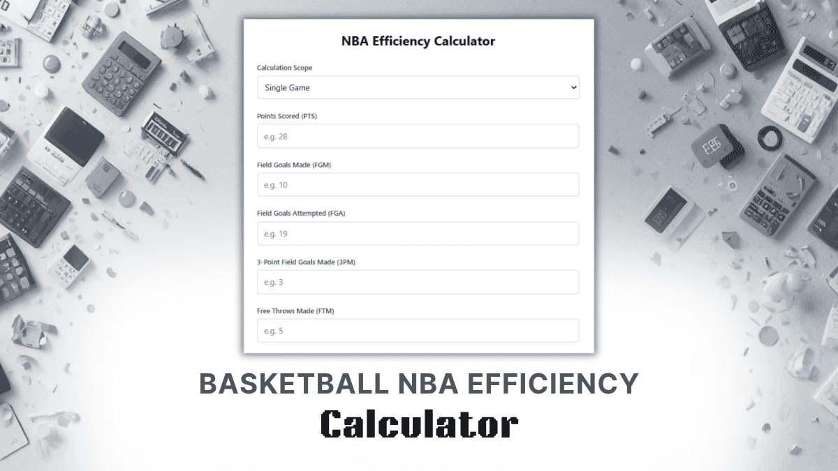 Basketball NBA Efficiency Calculator