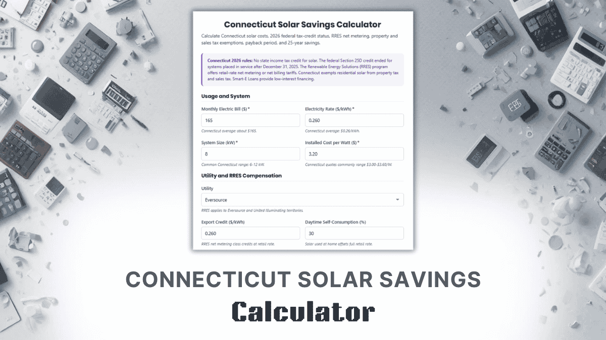 Connecticut Solar Savings Calculator