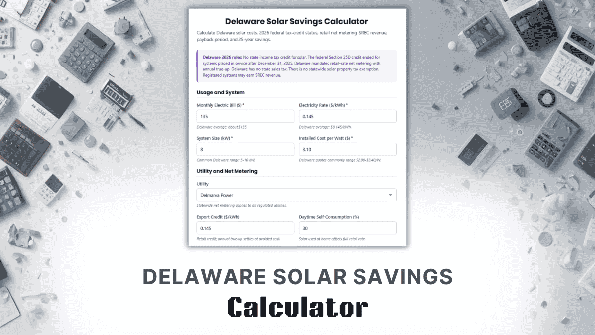 Delaware Solar Savings Calculator