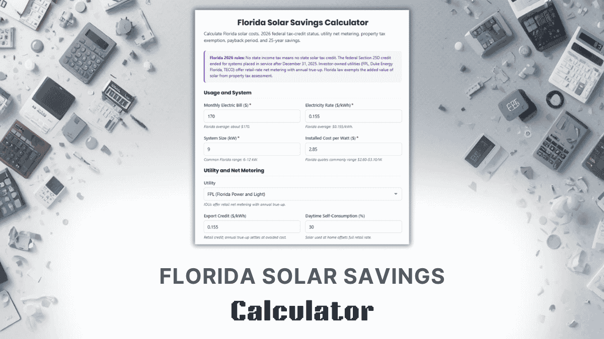 Florida Solar Savings Calculator