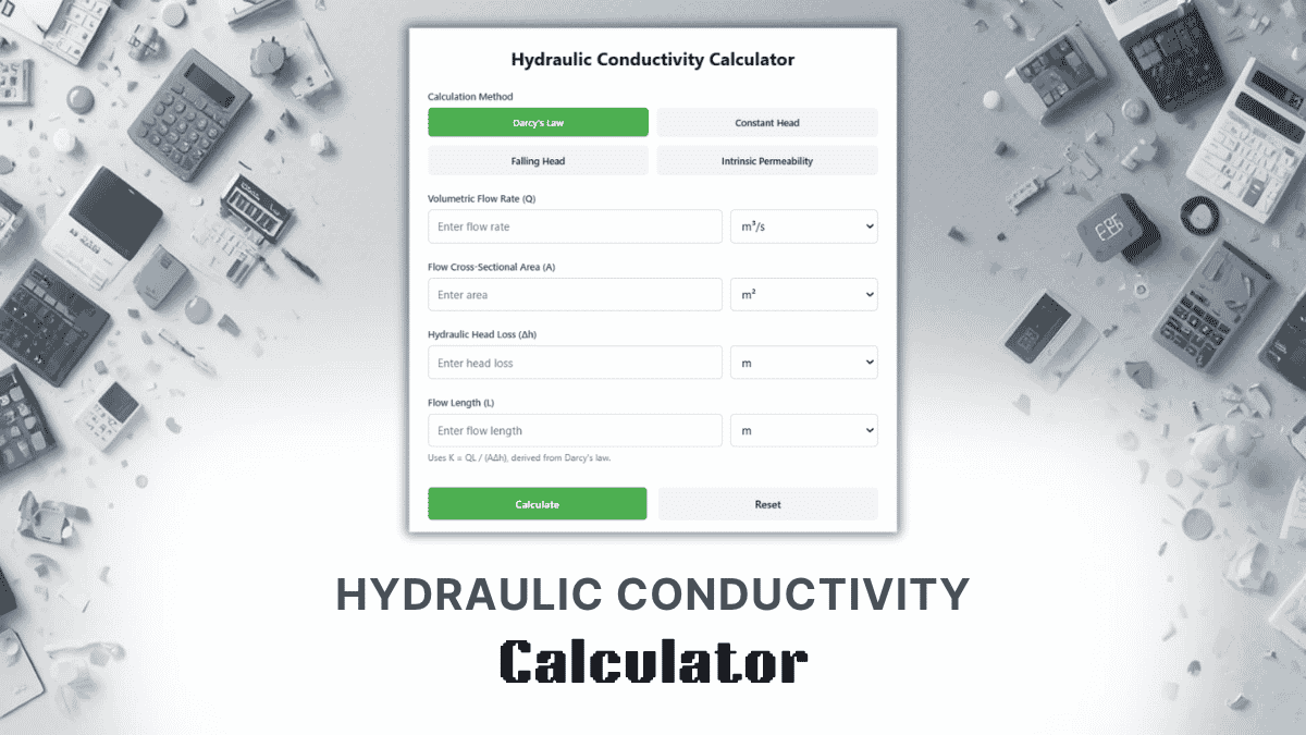 Hydraulic Conductivity Calculator
