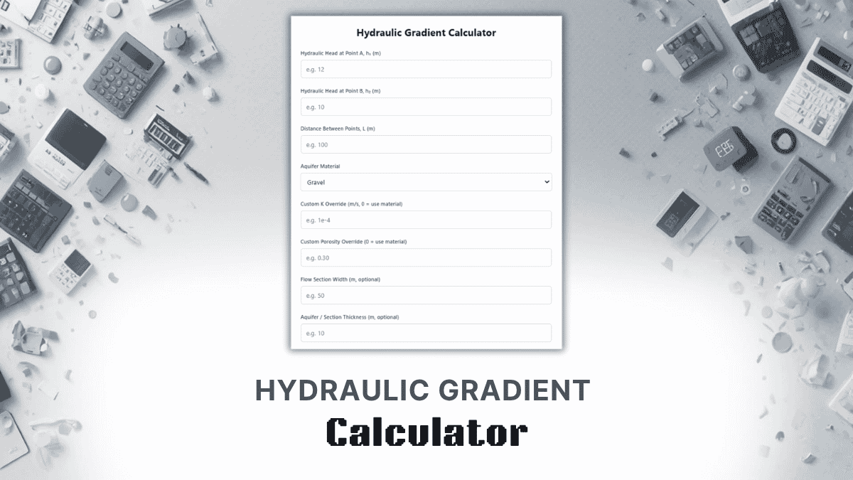 Hydraulic Gradient Calculator