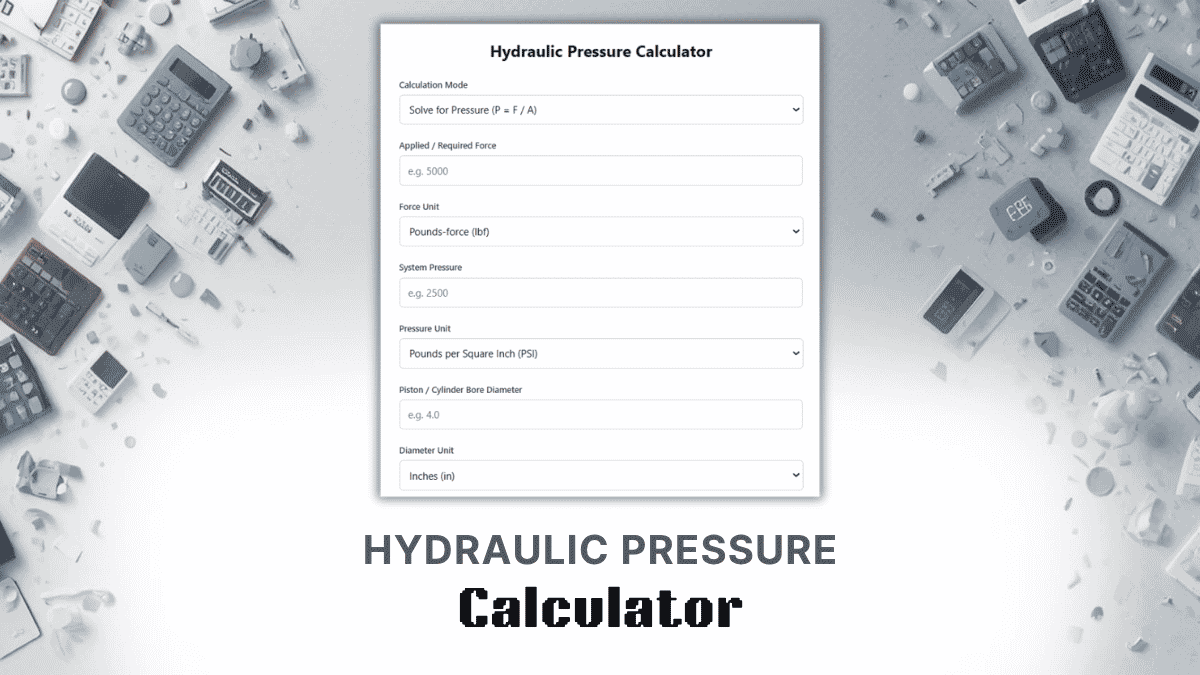 Hydraulic Pressure Calculator