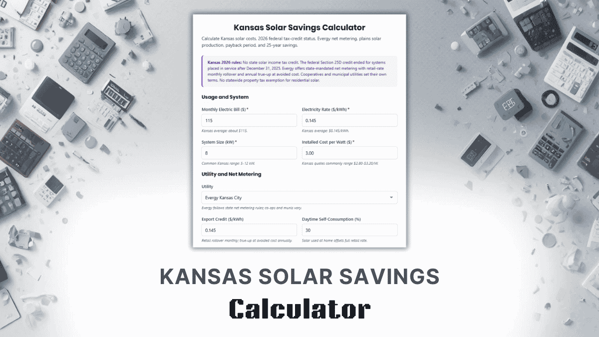 Kansas Solar Savings Calculator