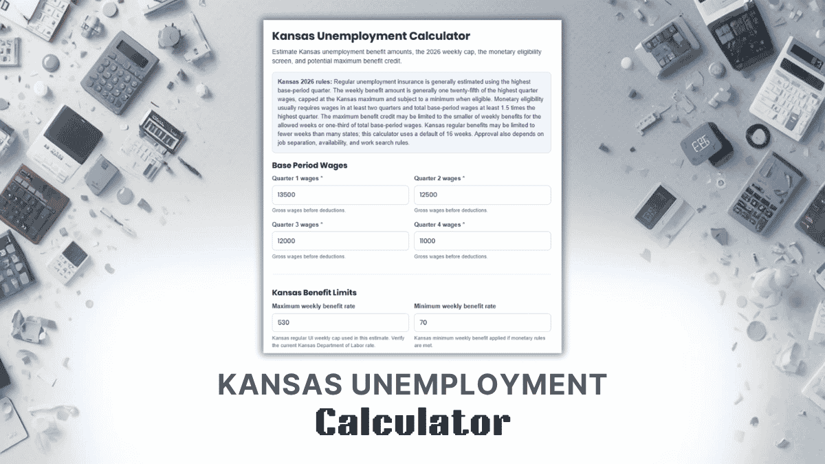 Kansas Unemployment Calculator