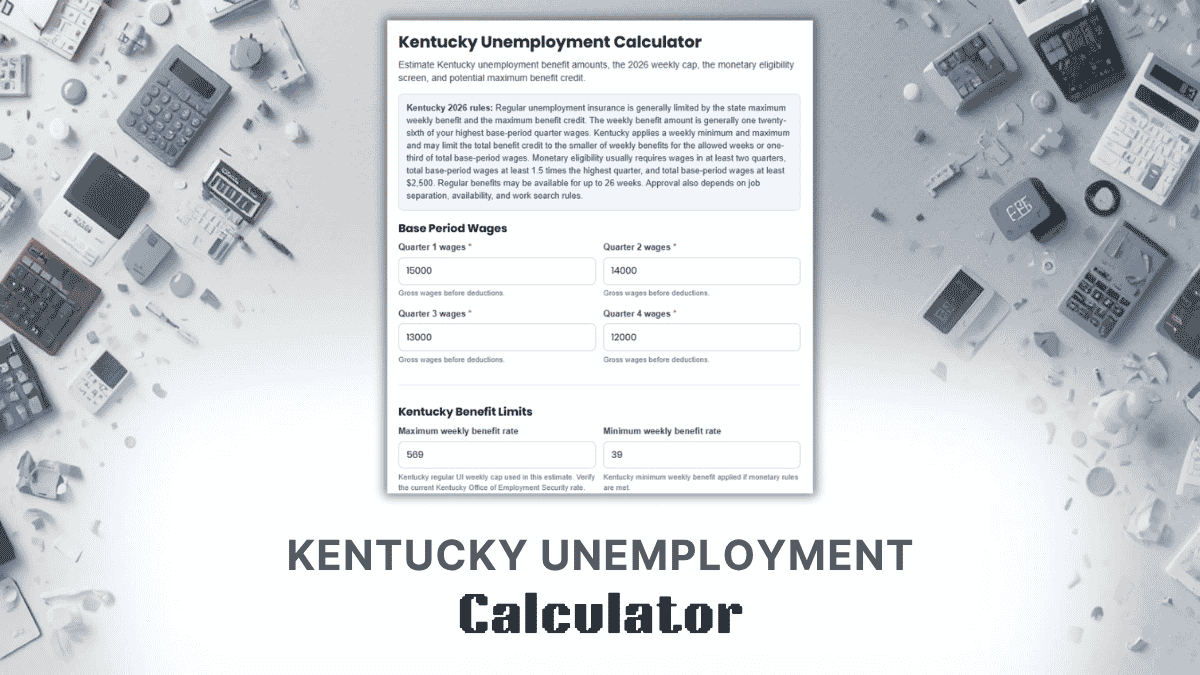 Kentucky Unemployment Calculator