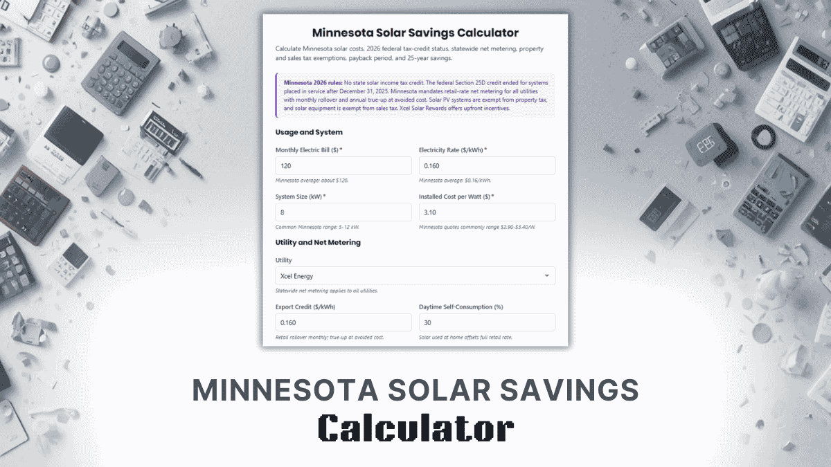 Minnesota Solar Savings Calculator