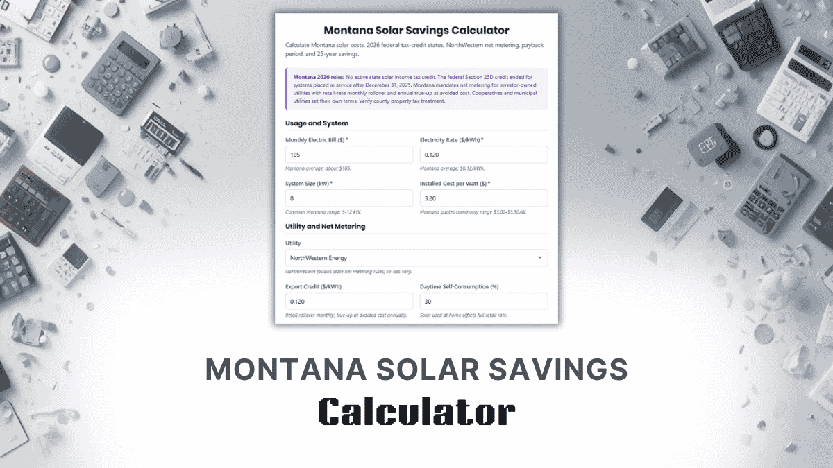 Montana Solar Savings Calculator