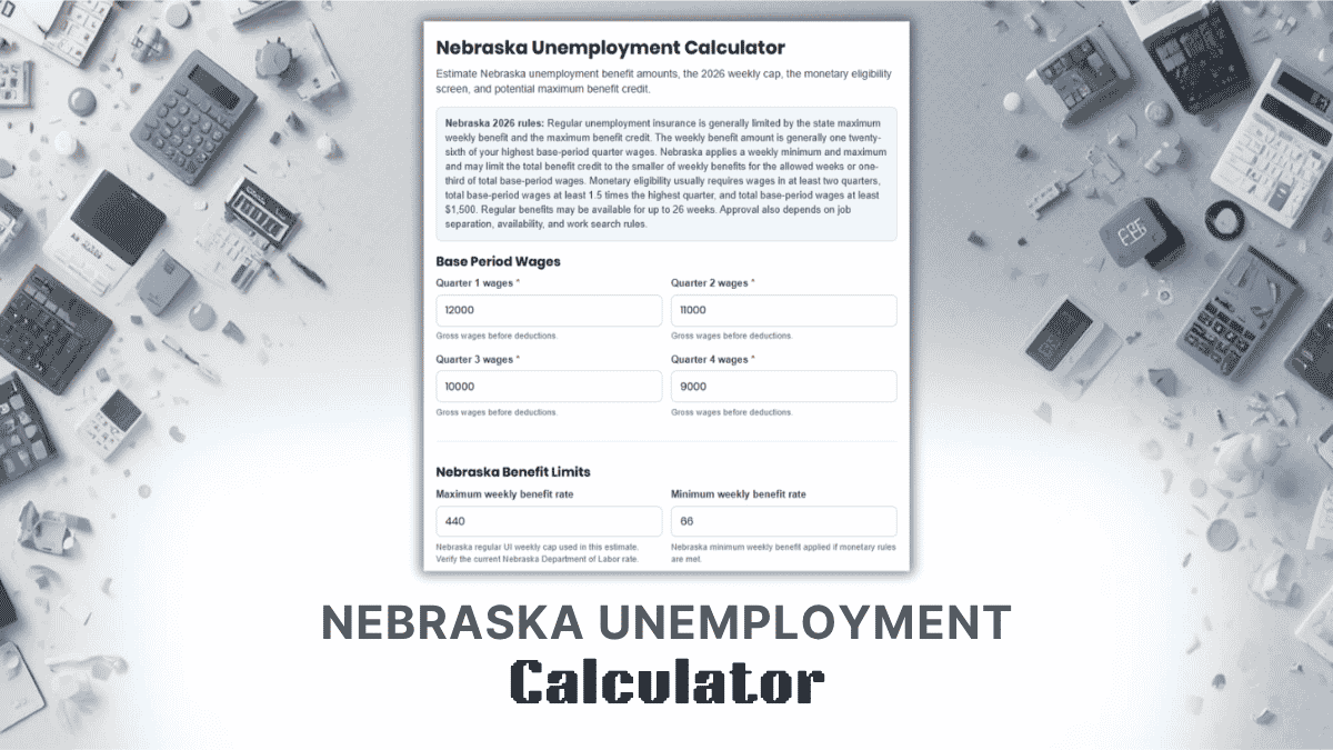 Nebraska Unemployment Calculator
