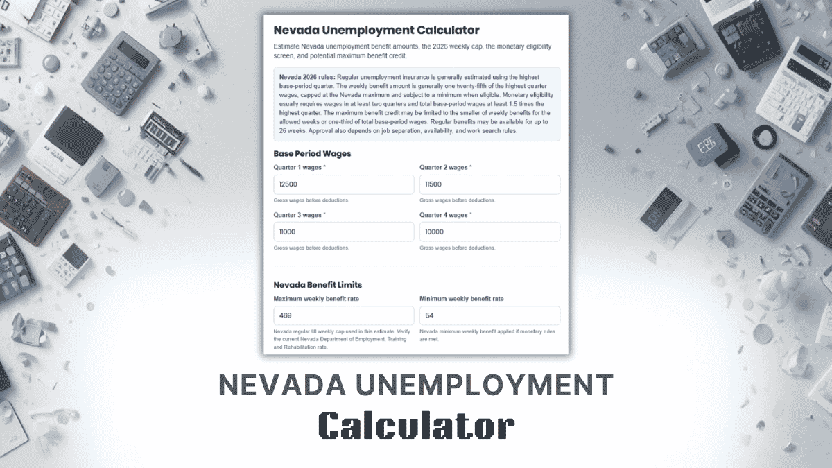 Nevada Unemployment Calculator